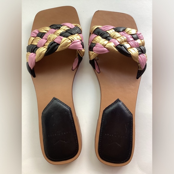 MARC FISHER REANNA FLAT
SLIDE in BLACK PINK GOLD MULTI - Picture 2 of 5